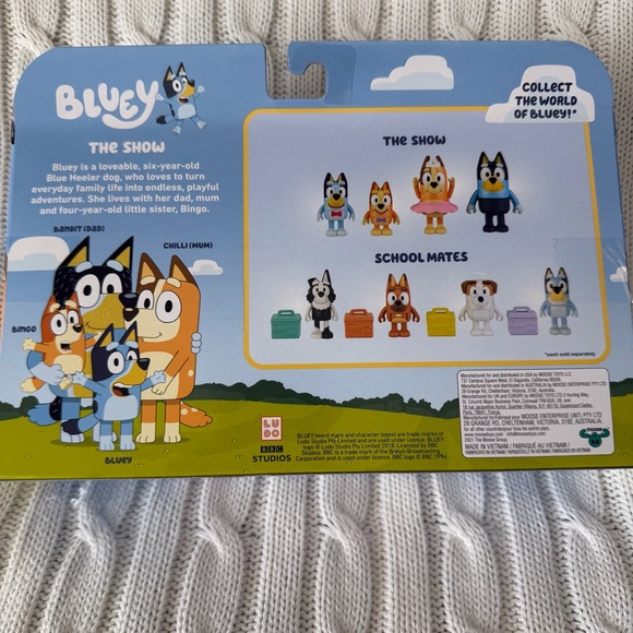 Bluey The Show Figures NEW Posable Figs Showtime Bingo Chilli Bandit Pretend Toy - Picture 5 of 9